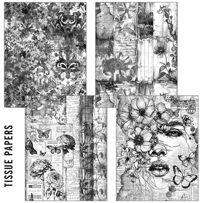 Craftmix Meaningful Memories Mixed A5 Paper Pack - 8 Sheets (Tissue & Vellum Variety)