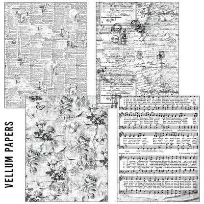 Craftmix Meaningful Memories Mixed A5 Paper Pack - 8 Sheets (Tissue & Vellum Variety)