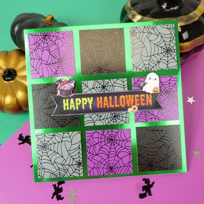 Wonderful Webs Foiled Edge to Edge Cardstock