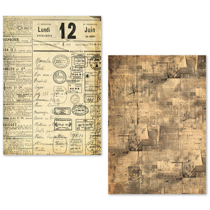 A5 Tissue Paper Set – 24 Sheets Newspapers