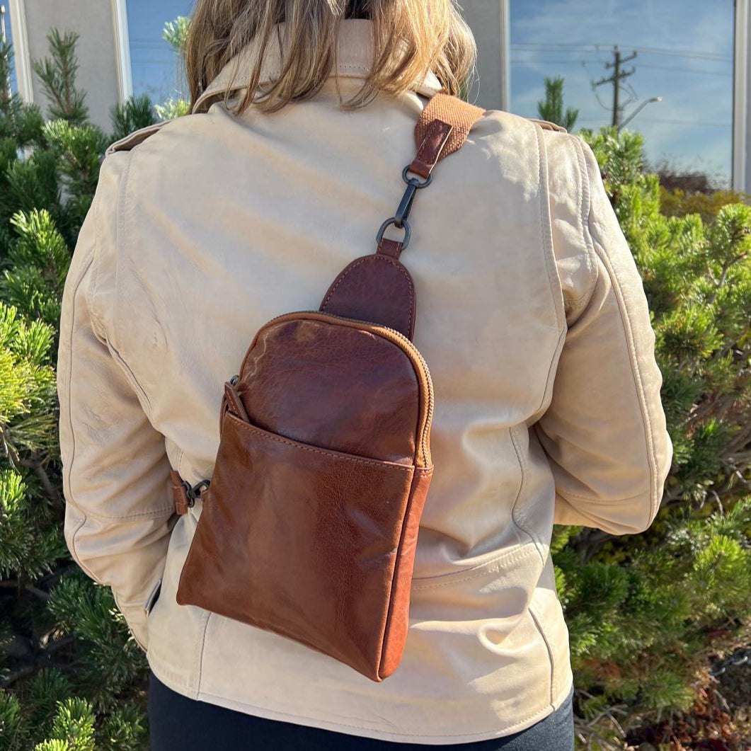 MET Andora Leather Chest Front Bag & Backpack