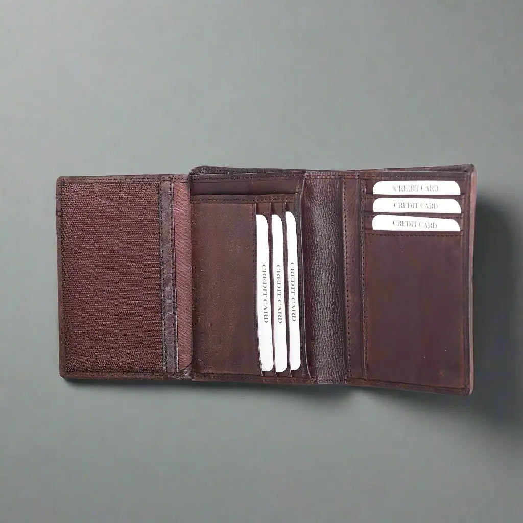 Portefeuille vertical en cuir MET Lavato pour homme