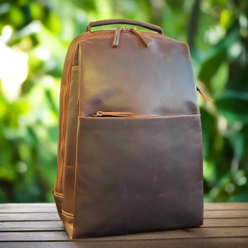 MET Sac à dos Sundaland en cuir à deux sangles réglables