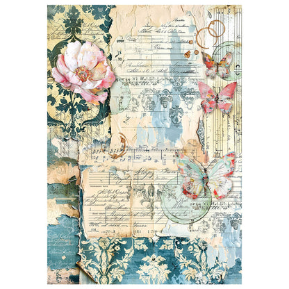 Mixed Media Rice Paper A4 Set 4/Pkg Quintessential