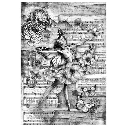 Mixed Media Rice Paper A4 Set 4/Pkg Meaningful Memories