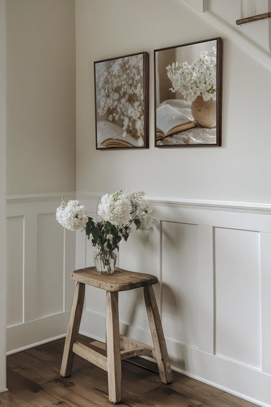 DUO BEAUTÉ INTEMPORELLE (2 Œuvres sur toile tendue)