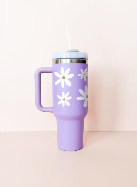 Gobelet isotherme 40oz - lavande Marguerites