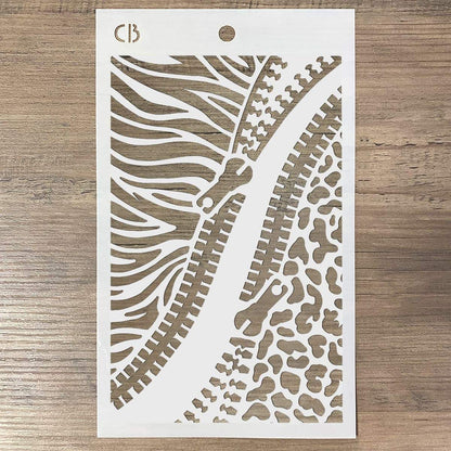 Pochoir de texture double fermeture éclair 5"x8"