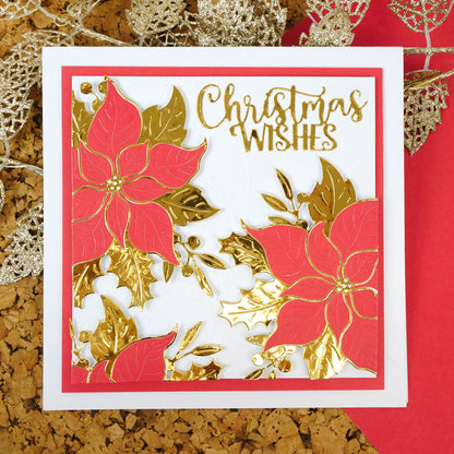 Moonstone Dies - Poinsettia & Foliage