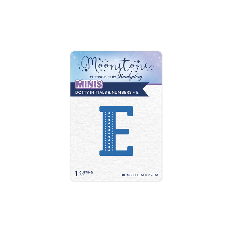 Moonstone Dies - Initiales et chiffres fantaisie - E