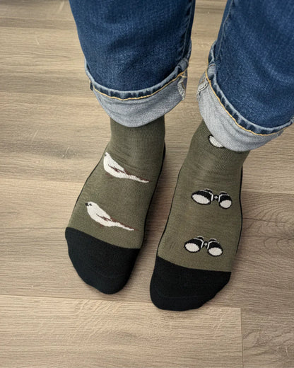 Friday Sock Co Men's Bird & Birdwatching Merino Wool Socks