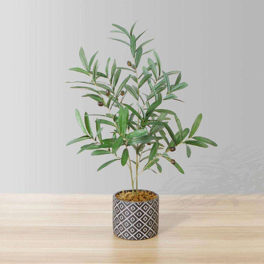 Plante d'olivier artificielle en pot Madero