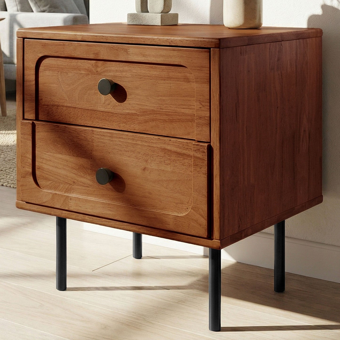 Savana 2 - Drawer Solid Wood Nightstand