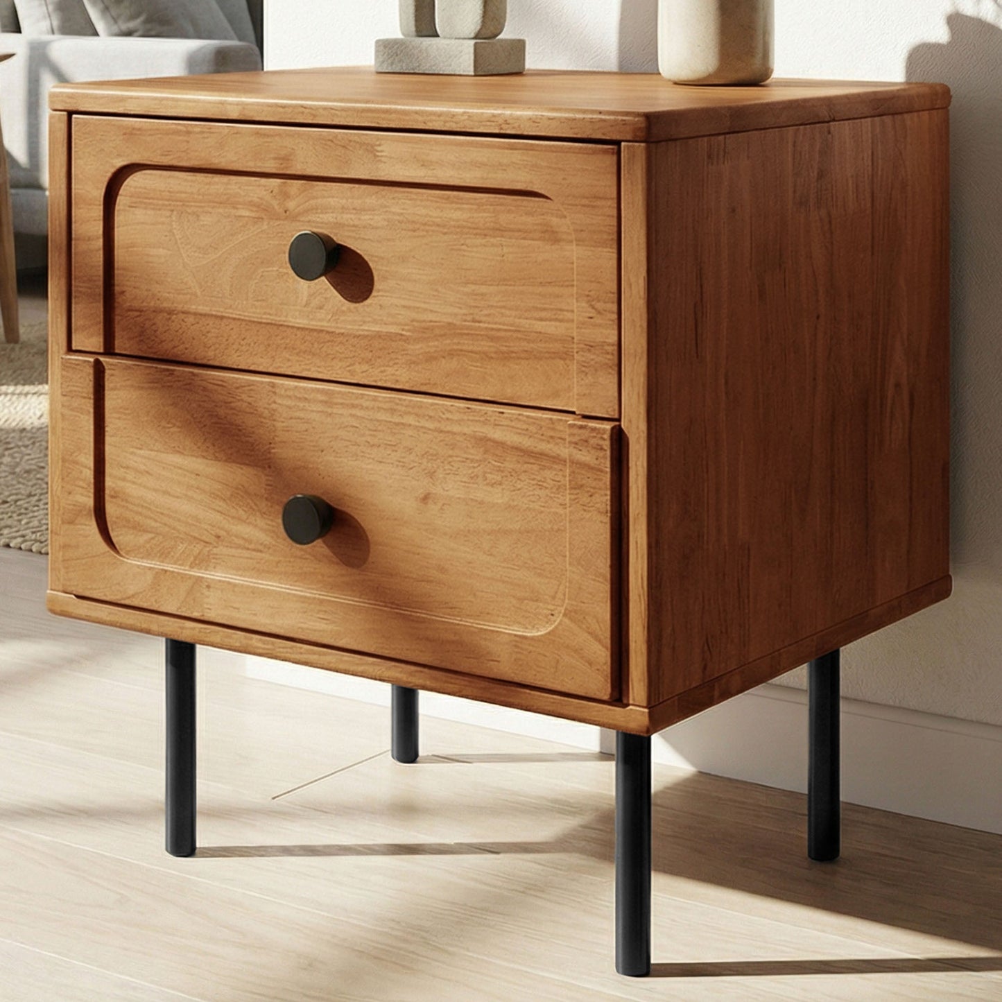 Savana 2 - Drawer Solid Wood Nightstand