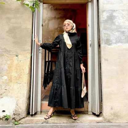 Malay Indonesian Cotton Arab  Patchwork Dress
