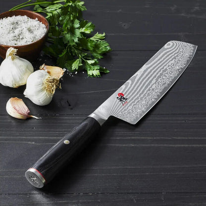 Miyabi Kaizen II 5000FCD 6.5″ Nakiri – FC61 Core, 48‑Layer Damascus Steel
