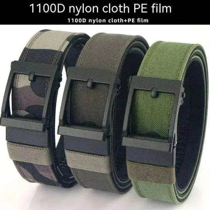 Men's Auto Buckle Belt: Thickened, Dual-use
