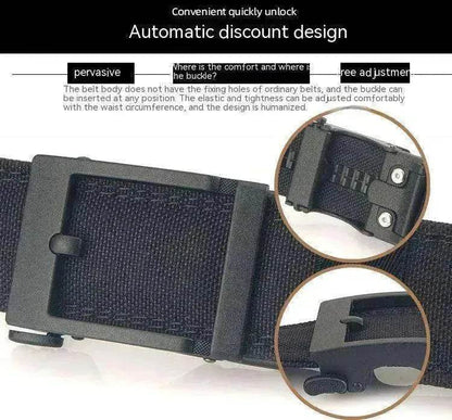 Men's Auto Buckle Belt: Thickened, Dual-use