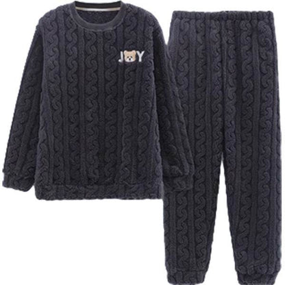 Men's Pajamas - Thickened Coral Velvet Suit