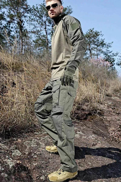 Men's Long Sleeve Spring And Autumn Training Wear Camouflage Suit