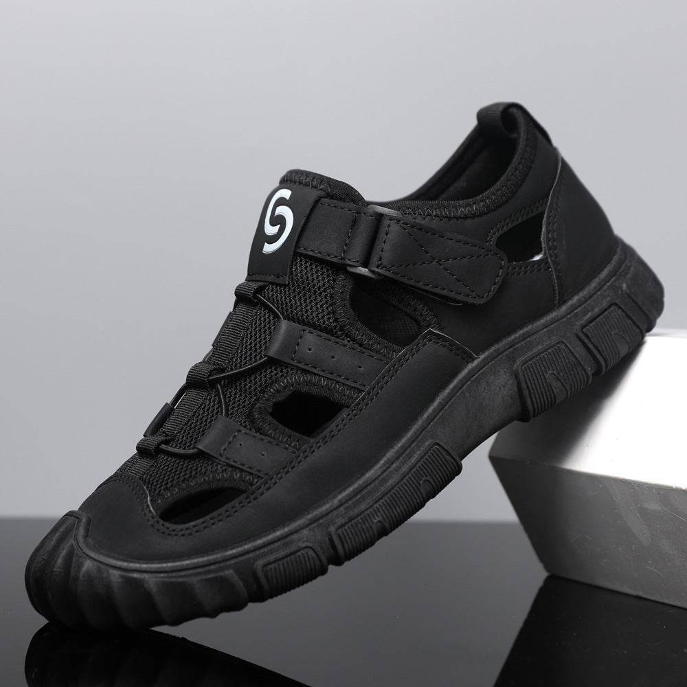Men's Non-slip Wear-resistant Mesh Surface Hollowed Wading Sandals