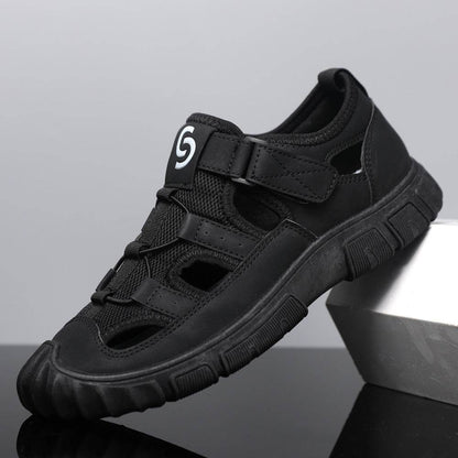 Men's Non-slip Wear-resistant Mesh Surface Hollowed Wading Sandals