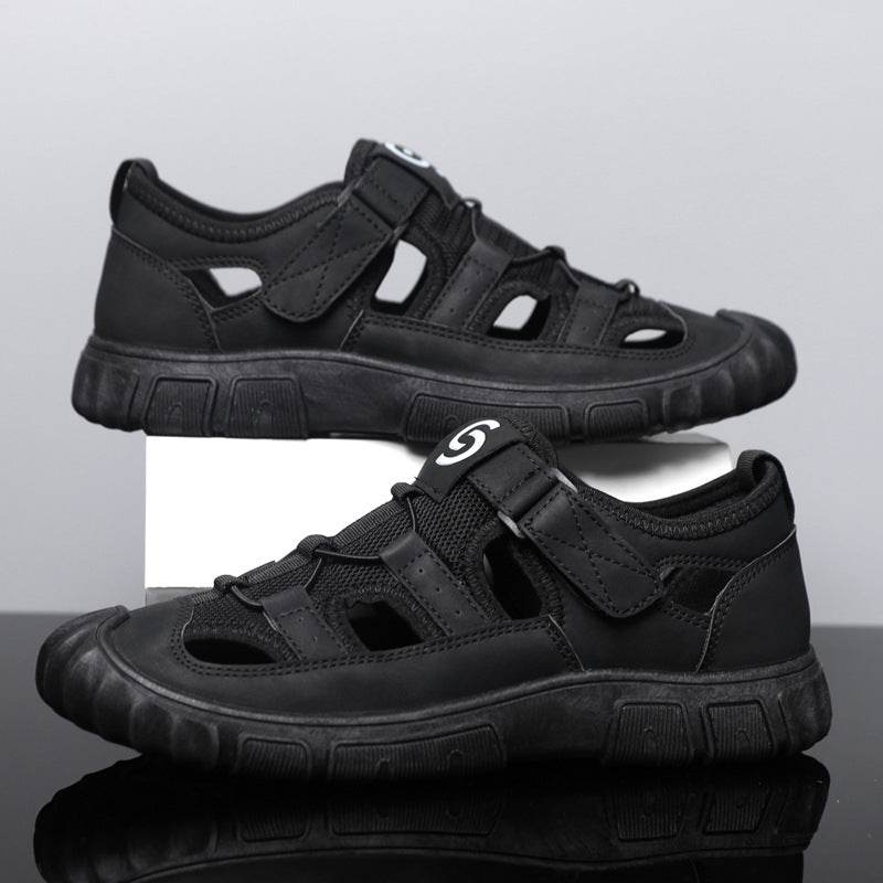 Men's Non-slip Wear-resistant Mesh Surface Hollowed Wading Sandals