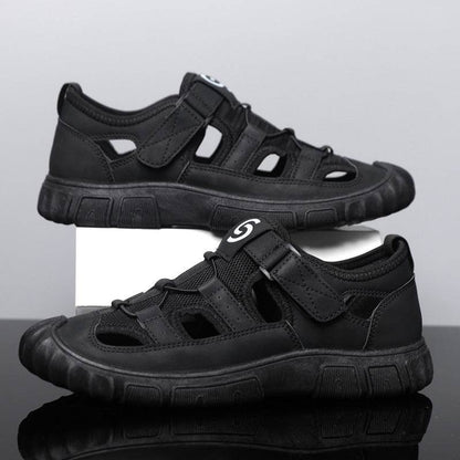 Men's Non-slip Wear-resistant Mesh Surface Hollowed Wading Sandals