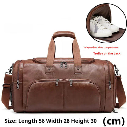Sac de voyage portable pour hommes Sac d'affaires en bandoulière Sac d'affaires grande capacité pour courts séjours