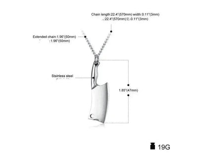 Men's Stainless Steel Necklace, Colorful Glare Classic Pendant