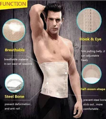 Men's abdomen invisible retractable seal waist clip breathable belt