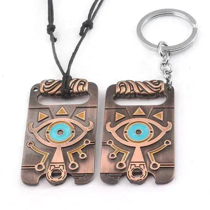 Metal pendant keychain