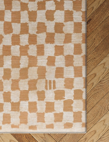 Tapis naturel à damiers Metro