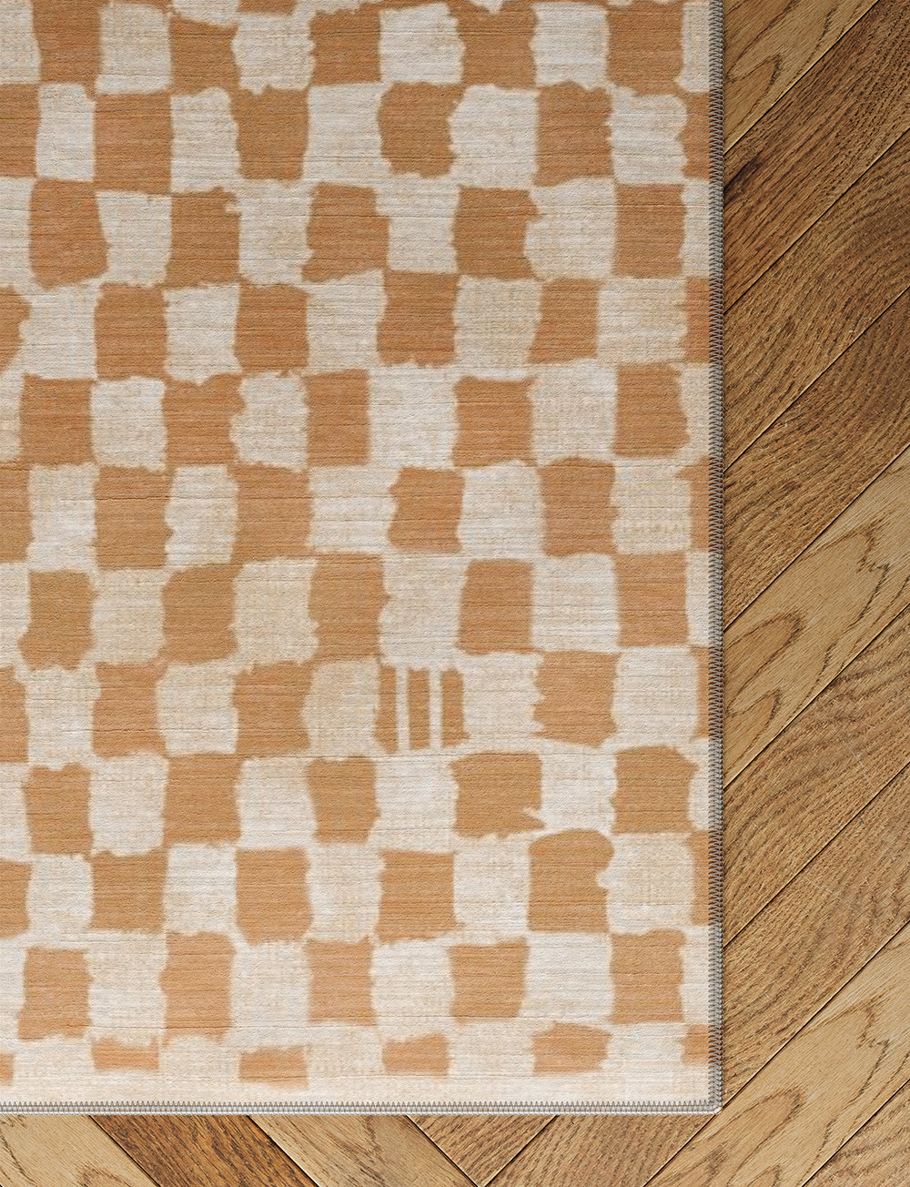 Tapis naturel à damiers Metro