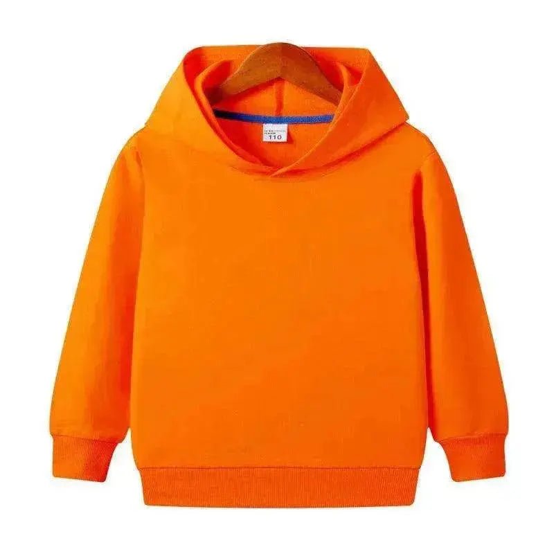 Middle And Small Size Children's Customized Pure Cotton Hooded Blank Sweater