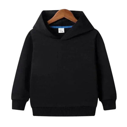 Middle And Small Size Children's Customized Pure Cotton Hooded Blank Sweater