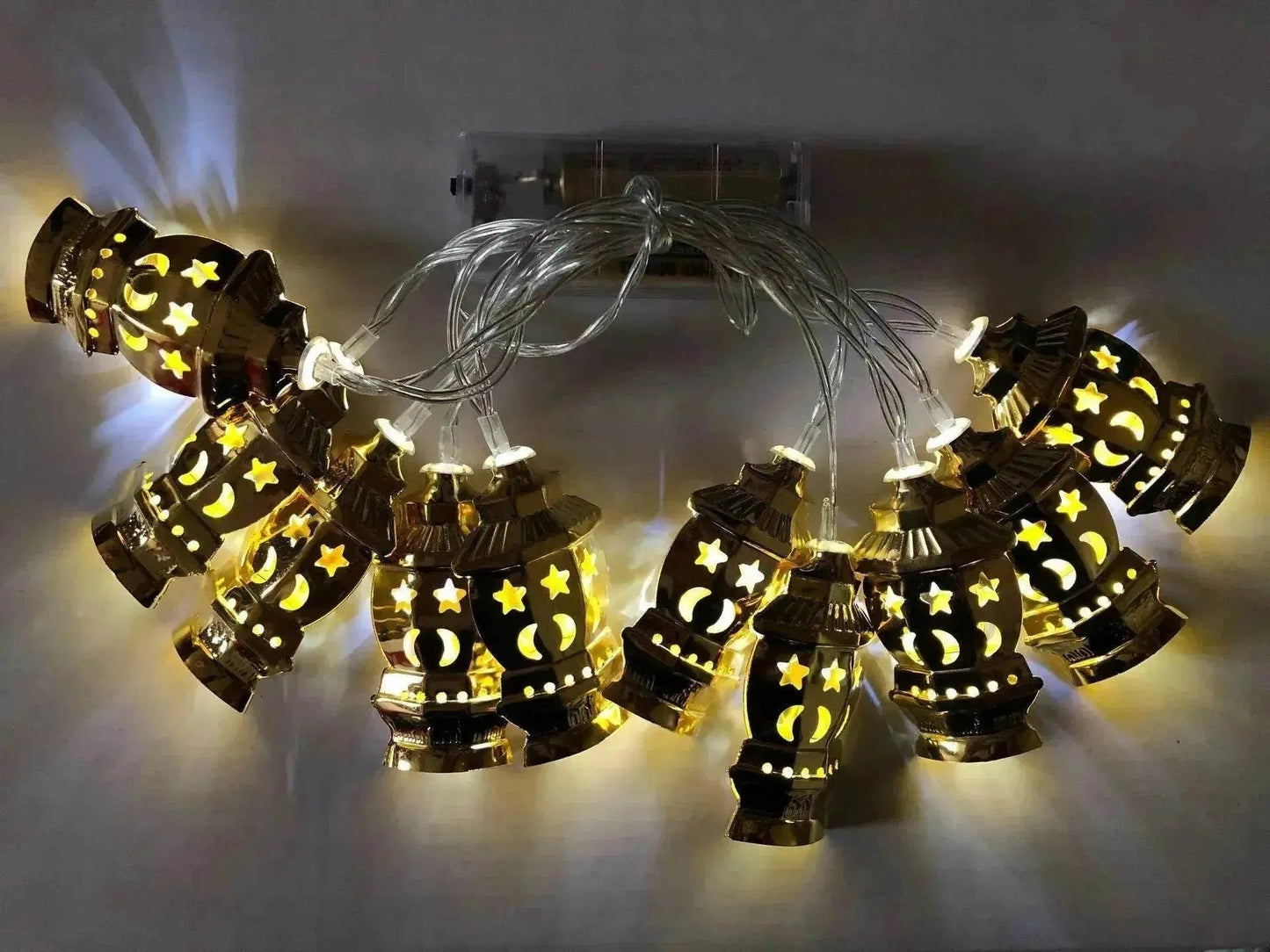 Middle East Arab Arab  Ramadan Wrought Iron LED Palace Lantern String Light