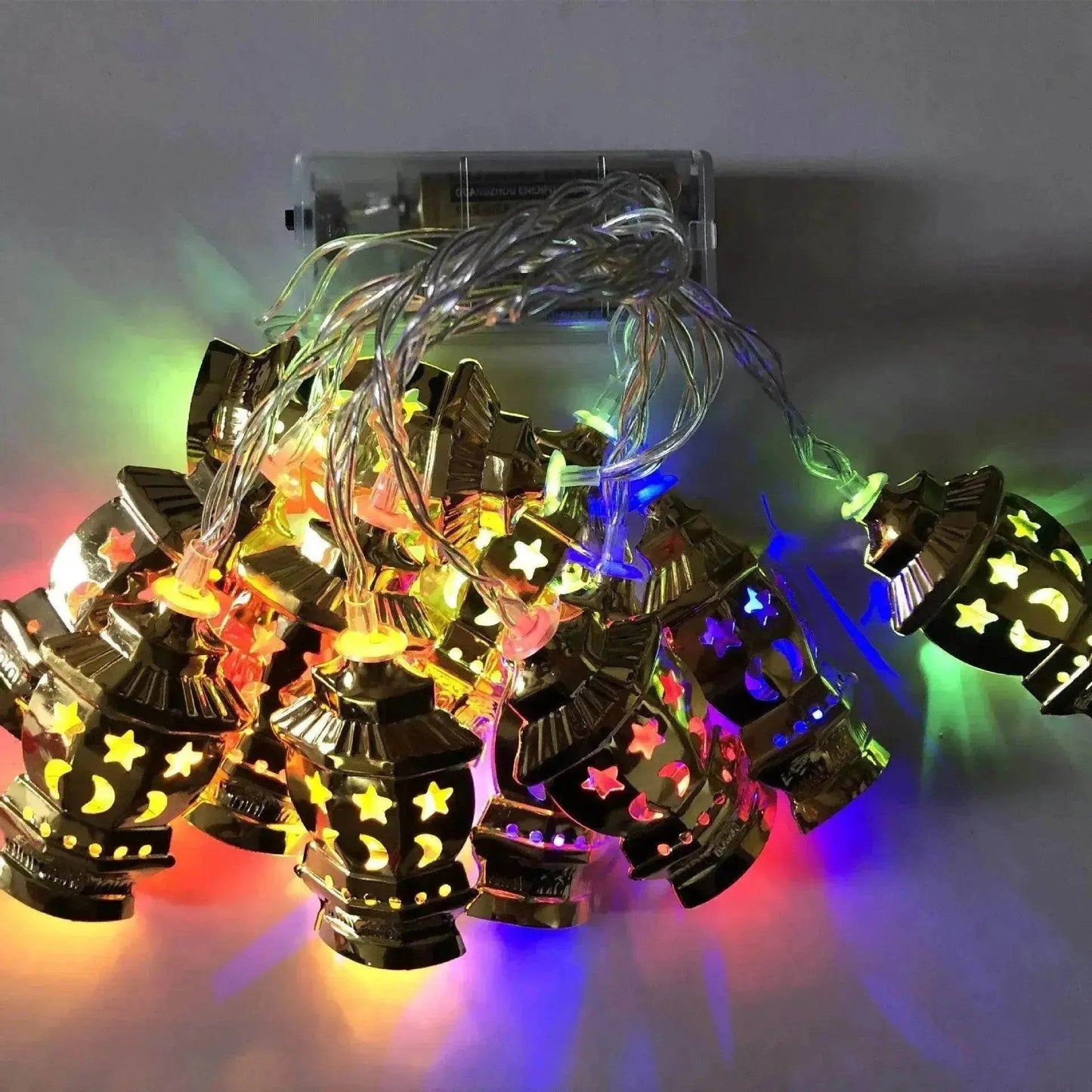 Middle East Arab Arab  Ramadan Wrought Iron LED Palace Lantern String Light