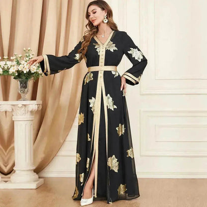 Robe deux-pièces arabe moyen-orientale pour femmes