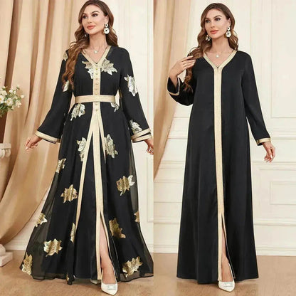 Robe deux-pièces arabe moyen-orientale pour femmes
