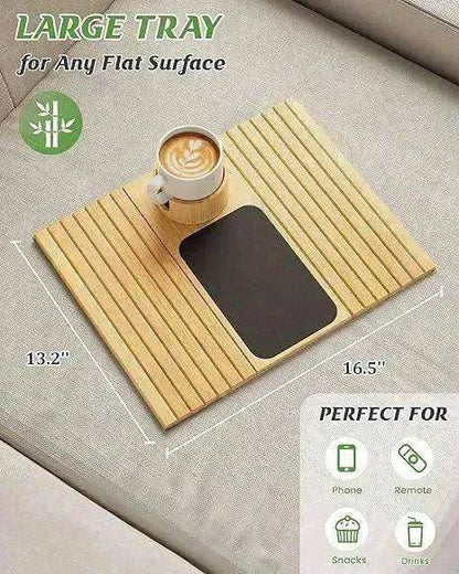 Modern Stylish Minimalist Bamboo Sofa Tray