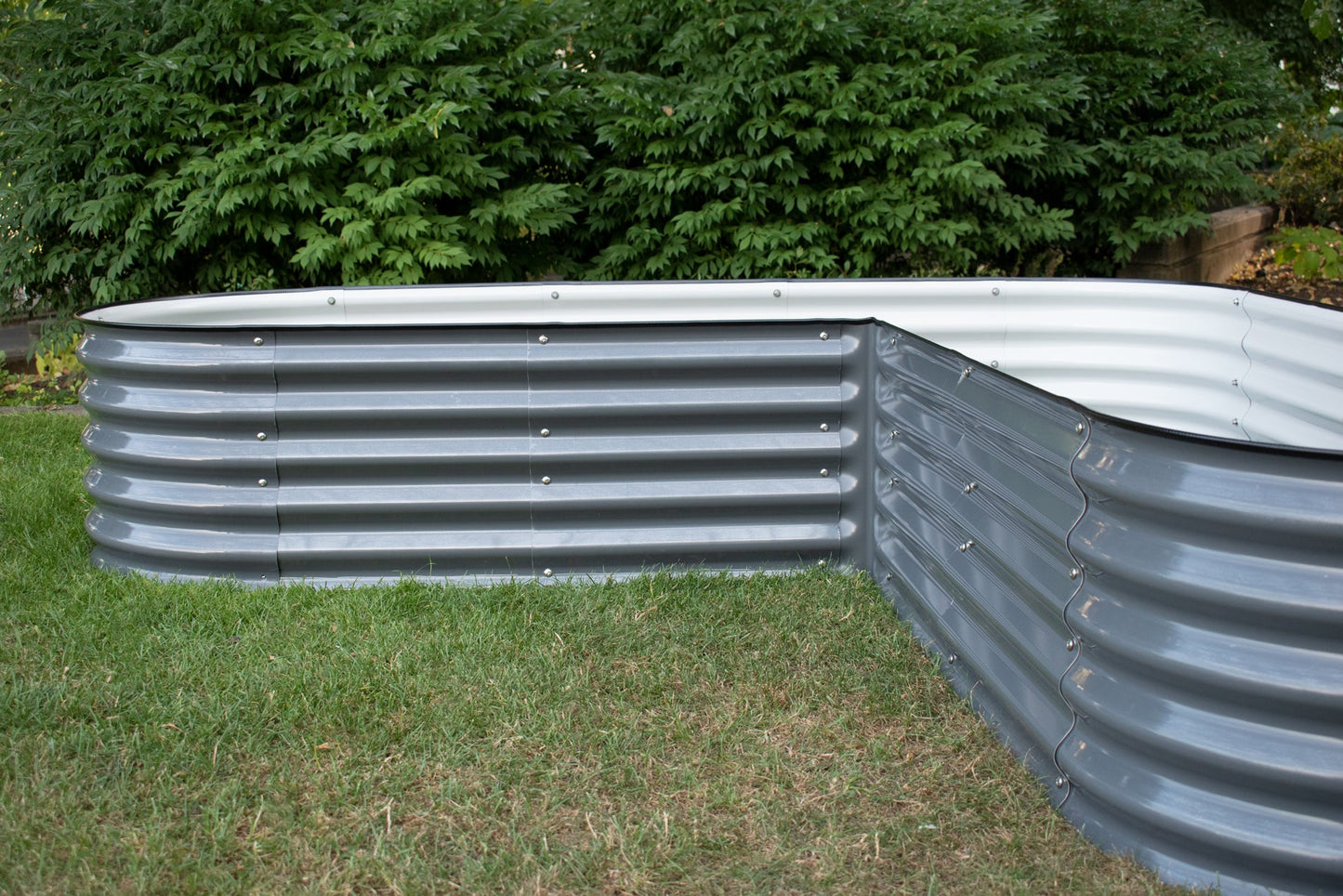 Kit de bac de jardin en L de 43 cm de haut