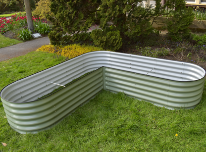 Kit de bac de jardin en L de 43 cm de haut