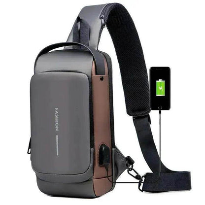Motorcycle Password Anti theft Men's Fashion Chest Bag