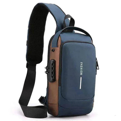Motorcycle Password Anti theft Men's Fashion Chest Bag