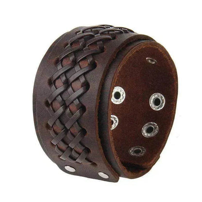 Multi-layer Vintage Cowhide Rope Men's Bracelet