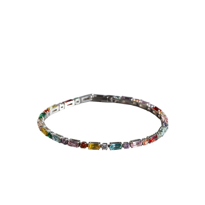 Aurora Spectrum Tennis Bracelet | Multicolor CZ Sparkle