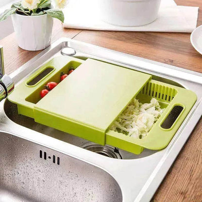 Multifunction Chopping Blocks Sinks Drain Basket Cutting Board Vegetable & Meat Kitchen Accessories