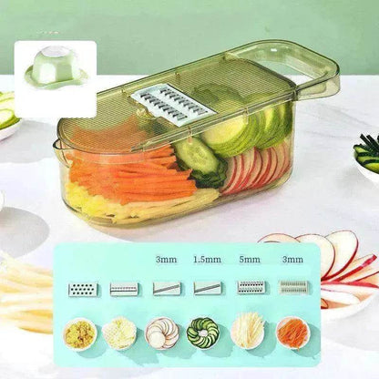 Multifunction Transparent Vegetable Cutter Steel Blade