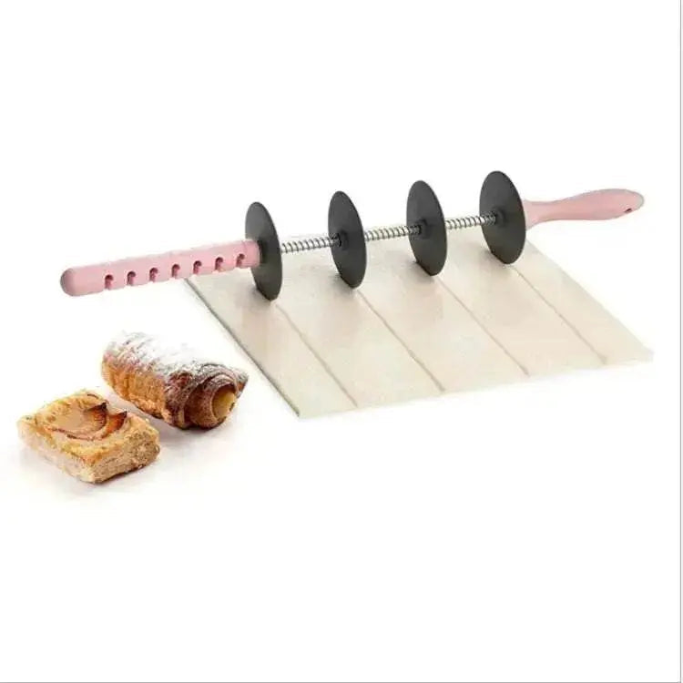 Multifunctional Four Piece Roller Bread Slicer